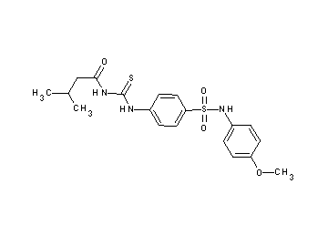 N-{[(4-{[(4-methoxyphenyl)amino]sulfonyl}phenyl)amino]carbonothioyl}-3-methylbutanamide
