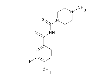 3-iodo-4-methyl-N-[(4-methyl-1-piperazinyl)carbonothioyl]benzamide