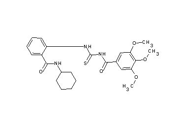 N-[({2-[(cyclohexylamino)carbonyl]phenyl}amino)carbonothioyl]-3,4,5-trimethoxybenzamide