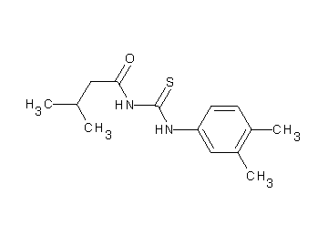 N-{[(3,4-dimethylphenyl)amino]carbonothioyl}-3-methylbutanamide