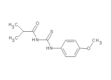 N-{[(4-methoxyphenyl)amino]carbonothioyl}-2-methylpropanamide