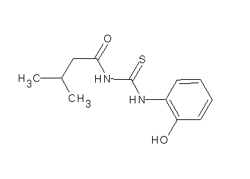 N-{[(2-hydroxyphenyl)amino]carbonothioyl}-3-methylbutanamide
