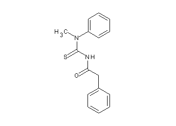 N-{[methyl(phenyl)amino]carbonothioyl}-2-phenylacetamide