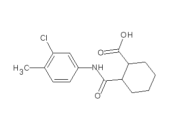 2-{[(3-chloro-4-methylphenyl)amino]carbonyl}cyclohexanecarboxylic acid