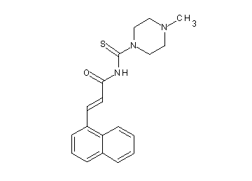 N-[(4-methyl-1-piperazinyl)carbonothioyl]-3-(1-naphthyl)acrylamide
