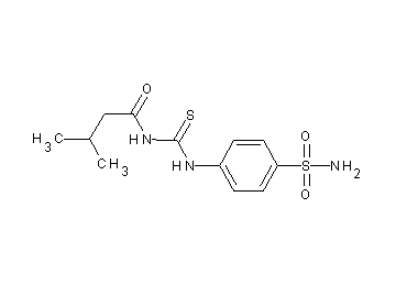 N-({[4-(aminosulfonyl)phenyl]amino}carbonothioyl)-3-methylbutanamide