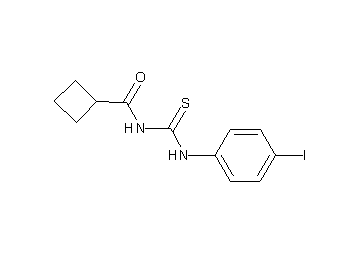 N-{[(4-iodophenyl)amino]carbonothioyl}cyclobutanecarboxamide
