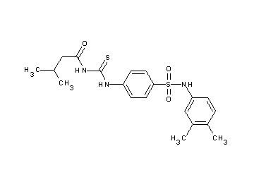 N-{[(4-{[(3,4-dimethylphenyl)amino]sulfonyl}phenyl)amino]carbonothioyl}-3-methylbutanamide - Click Image to Close