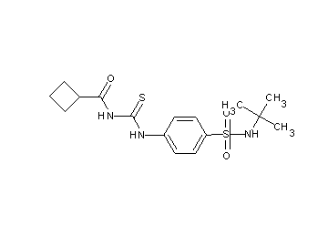 N-[({4-[(tert-butylamino)sulfonyl]phenyl}amino)carbonothioyl]cyclobutanecarboxamide
