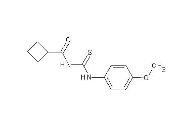 N-{[(4-methoxyphenyl)amino]carbonothioyl}cyclobutanecarboxamide