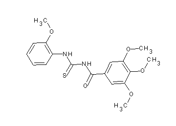 3,4,5-trimethoxy-N-{[(2-methoxyphenyl)amino]carbonothioyl}benzamide - Click Image to Close