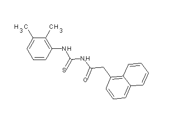 N-{[(2,3-dimethylphenyl)amino]carbonothioyl}-2-(1-naphthyl)acetamide - Click Image to Close