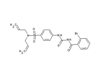 2-bromo-N-[({4-[(diallylamino)sulfonyl]phenyl}amino)carbonothioyl]benzamide