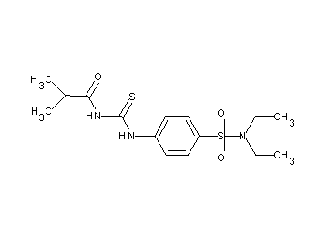 N-[({4-[(diethylamino)sulfonyl]phenyl}amino)carbonothioyl]-2-methylpropanamide