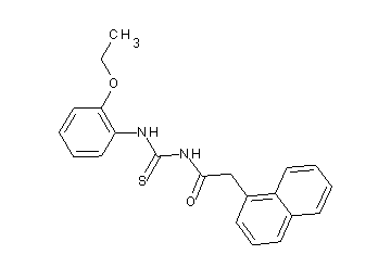 N-{[(2-ethoxyphenyl)amino]carbonothioyl}-2-(1-naphthyl)acetamide