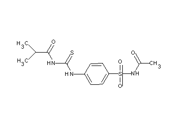 N-[({4-[(acetylamino)sulfonyl]phenyl}amino)carbonothioyl]-2-methylpropanamide