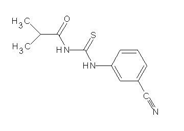 N-{[(3-cyanophenyl)amino]carbonothioyl}-2-methylpropanamide