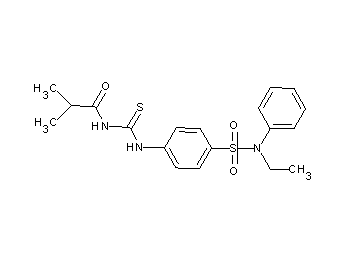 N-{[(4-{[ethyl(phenyl)amino]sulfonyl}phenyl)amino]carbonothioyl}-2-methylpropanamide