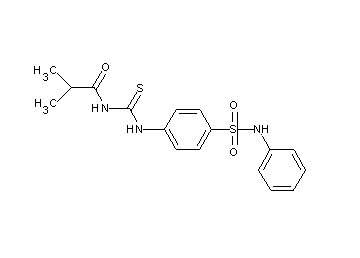 N-({[4-(anilinosulfonyl)phenyl]amino}carbonothioyl)-2-methylpropanamide