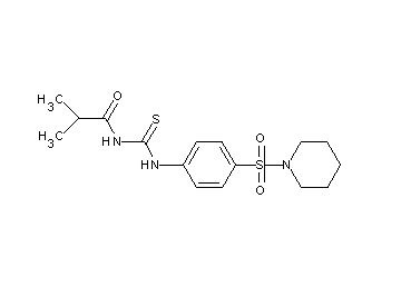 2-methyl-N-({[4-(1-piperidinylsulfonyl)phenyl]amino}carbonothioyl)propanamide