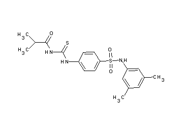N-{[(4-{[(3,5-dimethylphenyl)amino]sulfonyl}phenyl)amino]carbonothioyl}-2-methylpropanamide