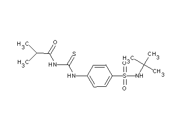 N-[({4-[(tert-butylamino)sulfonyl]phenyl}amino)carbonothioyl]-2-methylpropanamide