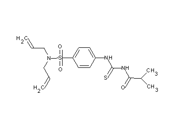 N-[({4-[(diallylamino)sulfonyl]phenyl}amino)carbonothioyl]-2-methylpropanamide