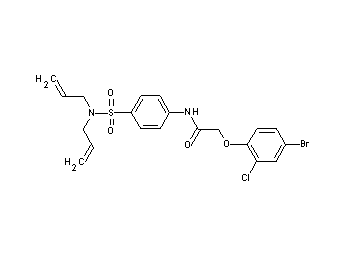2-(4-bromo-2-chlorophenoxy)-N-{4-[(diallylamino)sulfonyl]phenyl}acetamide