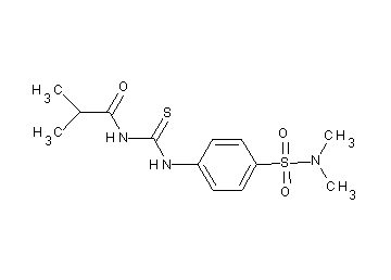 N-[({4-[(dimethylamino)sulfonyl]phenyl}amino)carbonothioyl]-2-methylpropanamide - Click Image to Close