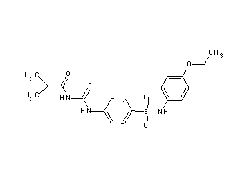 N-{[(4-{[(4-ethoxyphenyl)amino]sulfonyl}phenyl)amino]carbonothioyl}-2-methylpropanamide