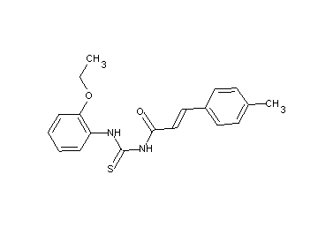 N-{[(2-ethoxyphenyl)amino]carbonothioyl}-3-(4-methylphenyl)acrylamide - Click Image to Close