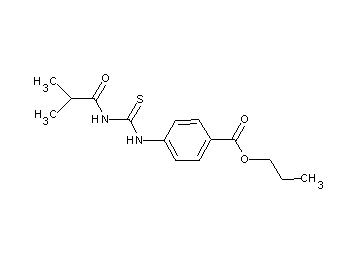 propyl 4-{[(isobutyrylamino)carbonothioyl]amino}benzoate
