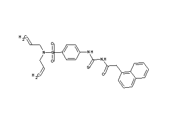 N-[({4-[(diallylamino)sulfonyl]phenyl}amino)carbonothioyl]-2-(1-naphthyl)acetamide