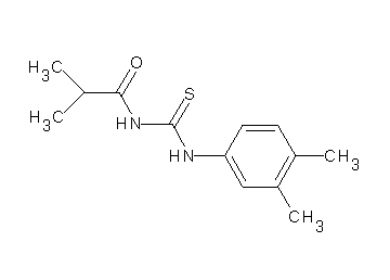 N-{[(3,4-dimethylphenyl)amino]carbonothioyl}-2-methylpropanamide - Click Image to Close