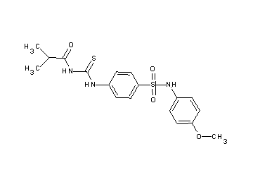 N-{[(4-{[(4-methoxyphenyl)amino]sulfonyl}phenyl)amino]carbonothioyl}-2-methylpropanamide