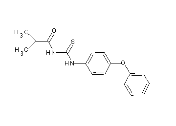 2-methyl-N-{[(4-phenoxyphenyl)amino]carbonothioyl}propanamide