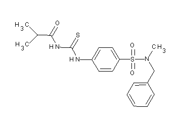 N-{[(4-{[benzyl(methyl)amino]sulfonyl}phenyl)amino]carbonothioyl}-2-methylpropanamide