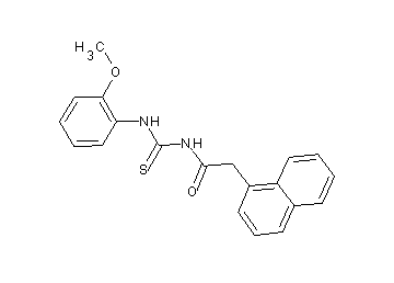 N-{[(2-methoxyphenyl)amino]carbonothioyl}-2-(1-naphthyl)acetamide
