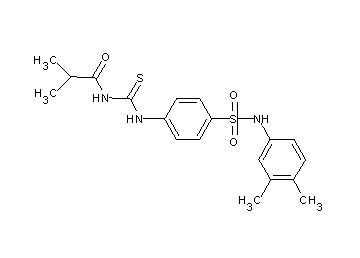 N-{[(4-{[(3,4-dimethylphenyl)amino]sulfonyl}phenyl)amino]carbonothioyl}-2-methylpropanamide