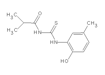 N-{[(2-hydroxy-5-methylphenyl)amino]carbonothioyl}-2-methylpropanamide