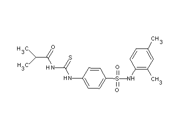 N-{[(4-{[(2,4-dimethylphenyl)amino]sulfonyl}phenyl)amino]carbonothioyl}-2-methylpropanamide
