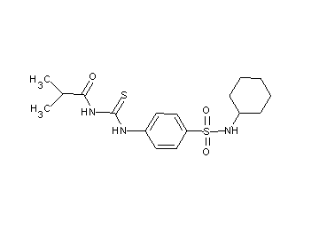 N-[({4-[(cyclohexylamino)sulfonyl]phenyl}amino)carbonothioyl]-2-methylpropanamide