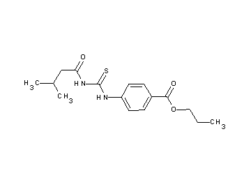 propyl 4-({[(3-methylbutanoyl)amino]carbonothioyl}amino)benzoate