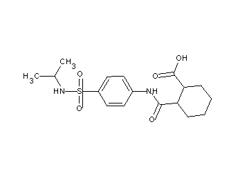 2-[({4-[(isopropylamino)sulfonyl]phenyl}amino)carbonyl]cyclohexanecarboxylic acid - Click Image to Close