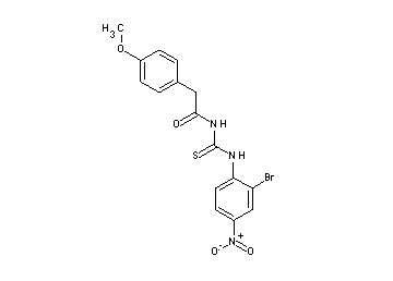 N-{[(2-bromo-4-nitrophenyl)amino]carbonothioyl}-2-(4-methoxyphenyl)acetamide