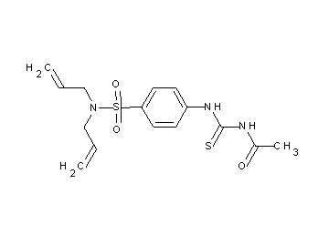N-[({4-[(diallylamino)sulfonyl]phenyl}amino)carbonothioyl]acetamide