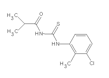 N-{[(3-chloro-2-methylphenyl)amino]carbonothioyl}-2-methylpropanamide