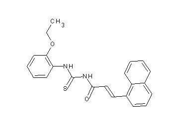 N-{[(2-ethoxyphenyl)amino]carbonothioyl}-3-(1-naphthyl)acrylamide