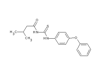 3-methyl-N-{[(4-phenoxyphenyl)amino]carbonothioyl}butanamide