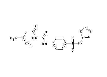 3-methyl-N-[({4-[(1,3-thiazol-2-ylamino)sulfonyl]phenyl}amino)carbonothioyl]butanamide - Click Image to Close